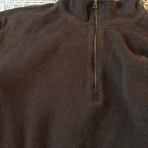 Banana Republic Quarter-Zip Brown Sweater Size L - Picture 8 of 8